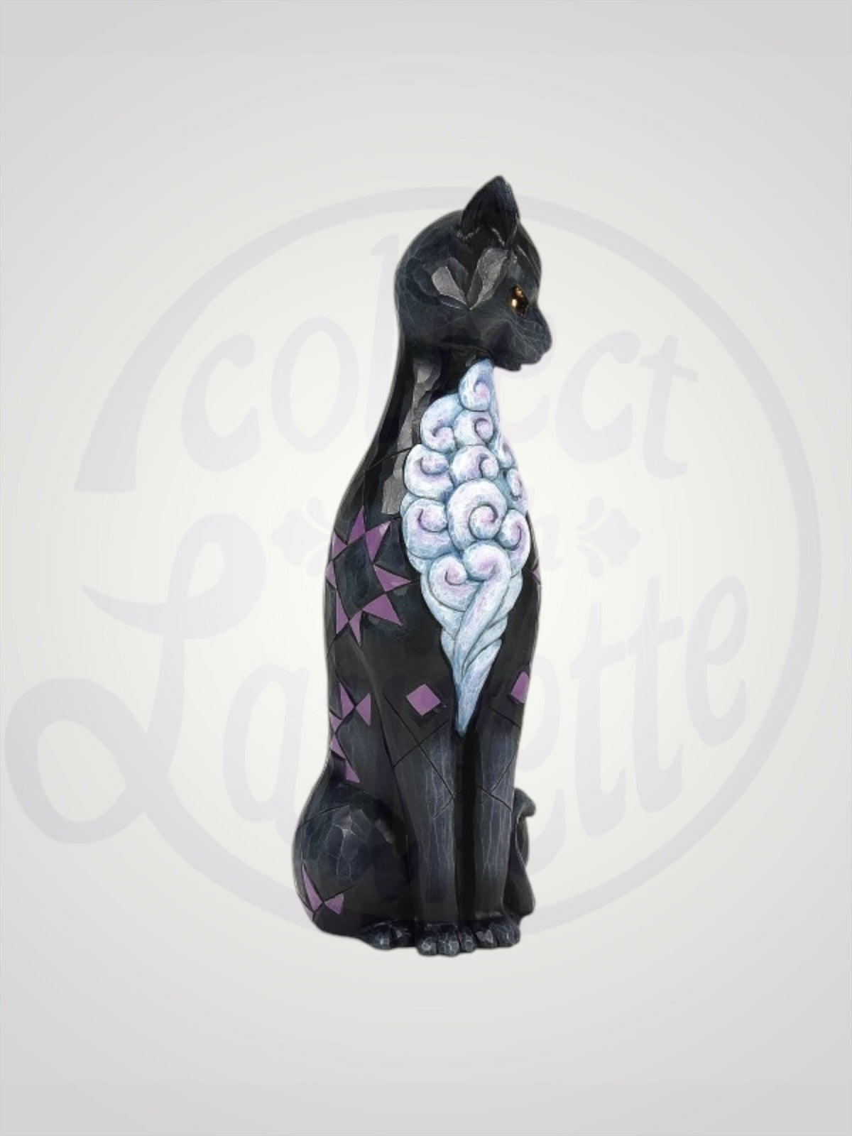 Jim Shore Heartwood Creek - Gato's Glowing Gaze Halloween Cat Figurine
